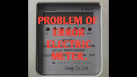 electric meter box problems|error 13 on prepaid meter.